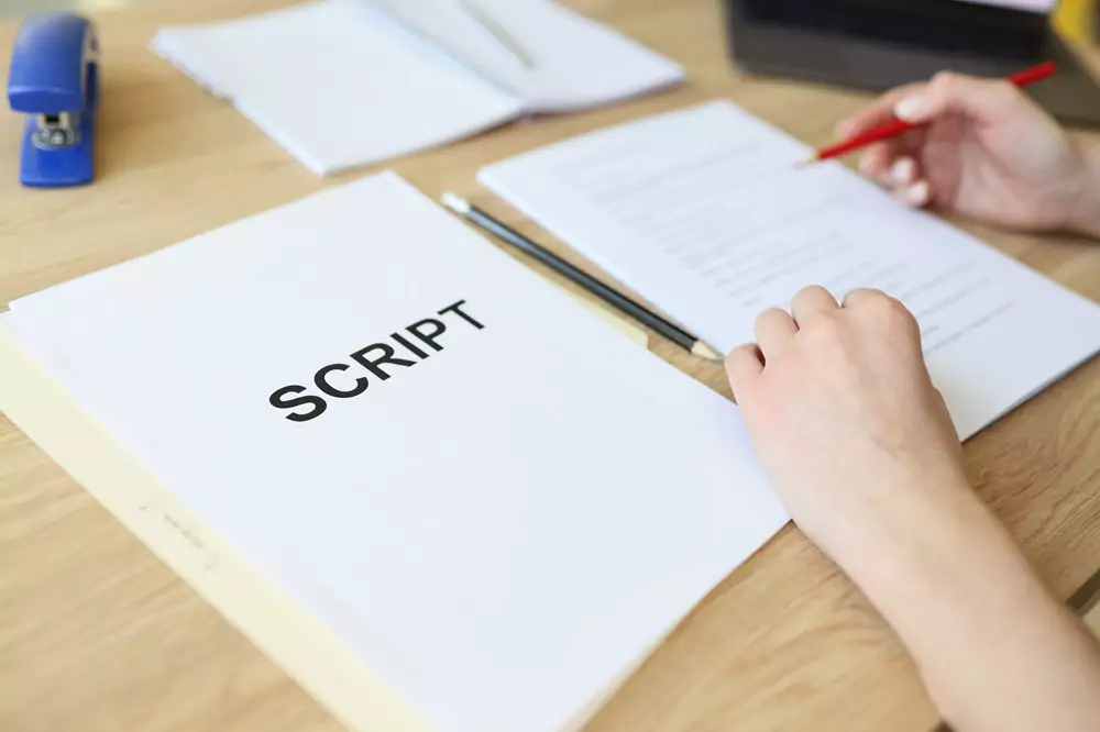script written on a paper