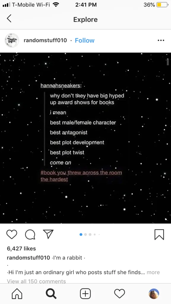 text only post on instagram