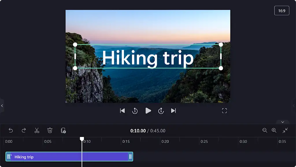 video editing software with text overlay preview
