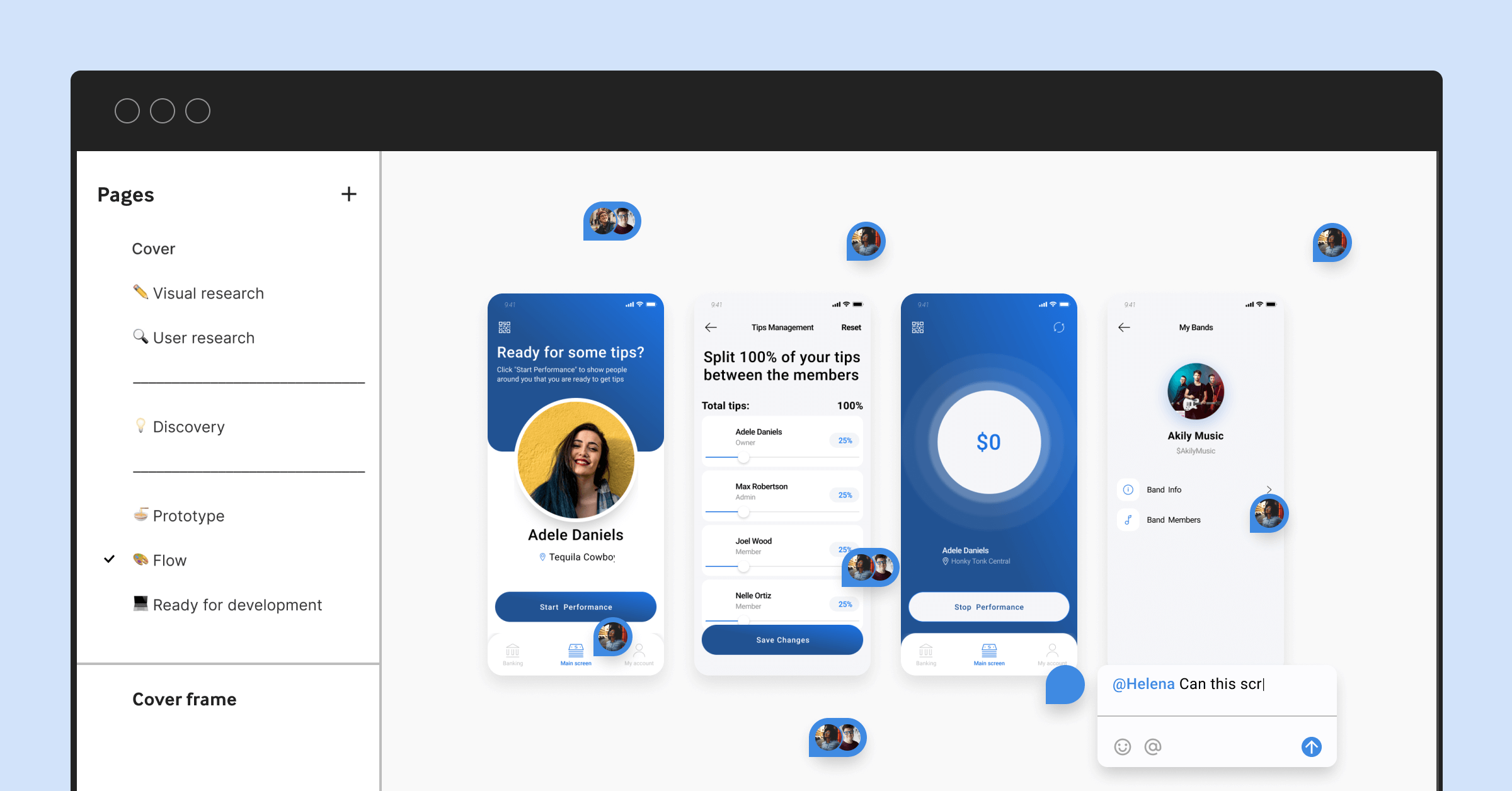 a great design in figma interface